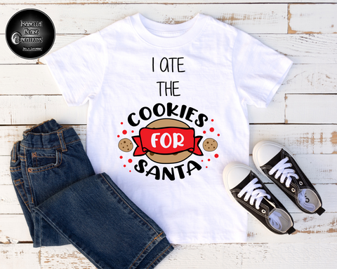 I ate the cookies for Santa