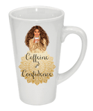 Caffine and Confidence Cone Mug