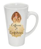 Caffine and Confidence Cone Mug