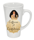 Caffine and Confidence Cone Mug