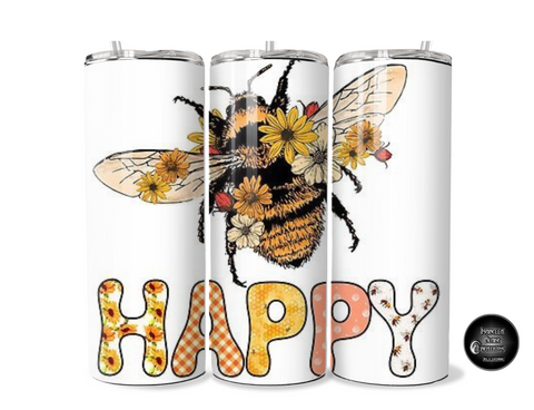 Bee Happy Tumbler