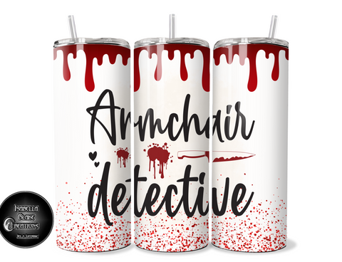 Armchair Detective tumbler