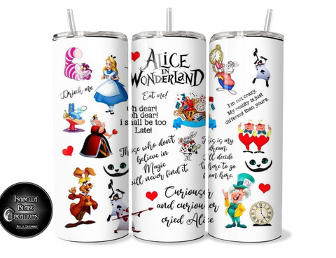 Alice in wonderland Tumbler