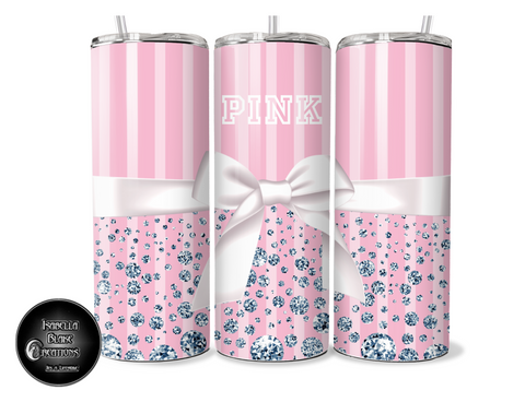 Pink Bow Tumbler