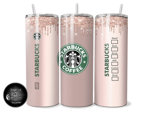 Rose gold Starbucks