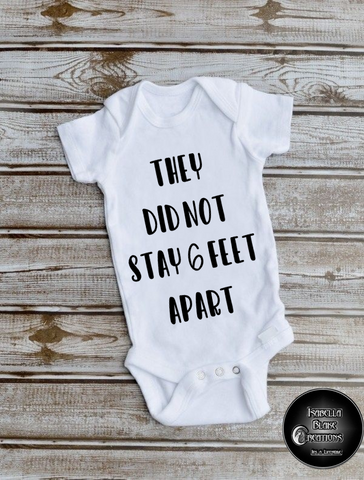 6 Feet Apart Baby Body-vest