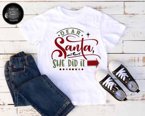 Dear Santa she did it